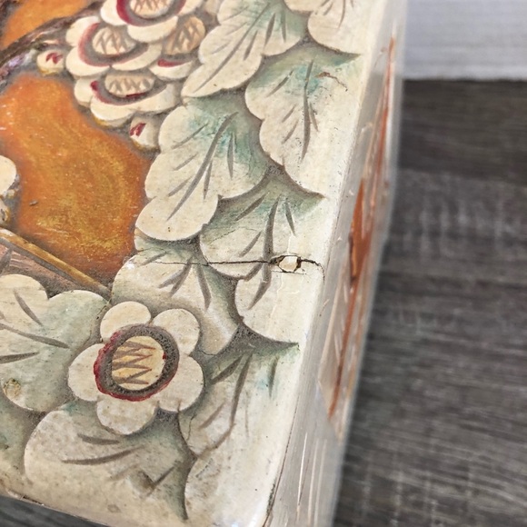 Hand Carved Wooden Treasure Box - Picture 7 of 17